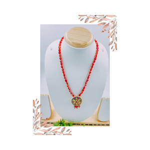 Elegant Glass Beads Necklace Set