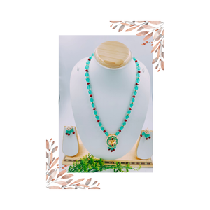 Elegant Glass Beads Necklace Set
