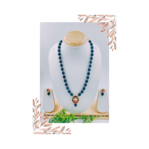 Elegant Glass Beads Necklace Set