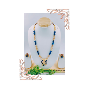 Elegant Glass Beads Necklace Set