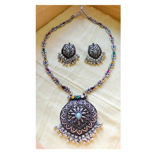 Oxidized Necklace Set