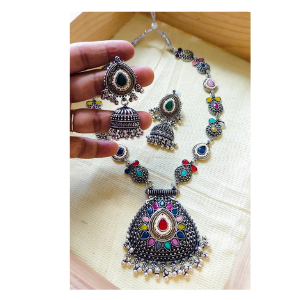 Oxidized Necklace Set