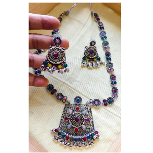 Oxidized Necklace Set