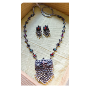 Oxidized Necklace Set