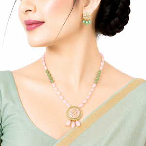 Elegant Glass Beads Necklace Set
